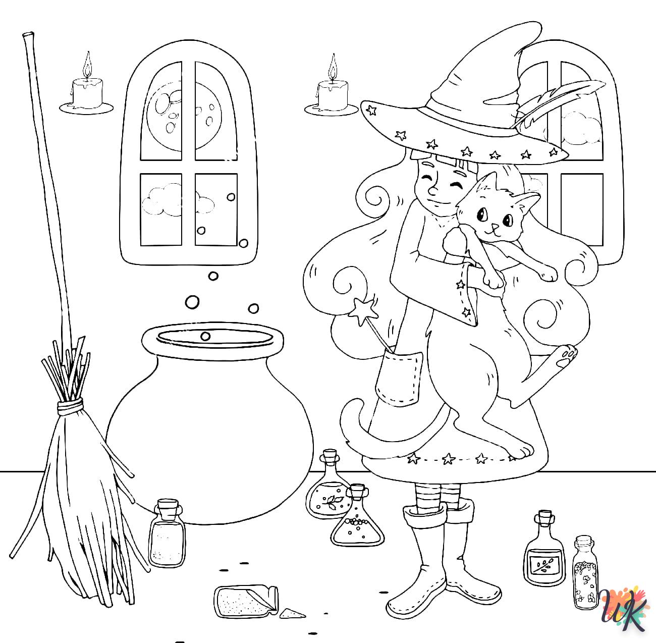 Strega 33 Disegni da Colorare Strega 31